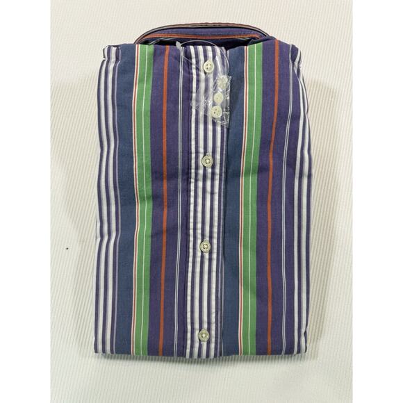 Ralph Lauren Classic Fit Button Down Shirt Large Stripe Cotton Pony - Picture 3 of 4